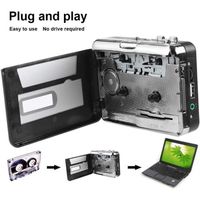 Goshyda Convertisseur de Cassette en MP3,Lecteur Flash USB,Plug and Play