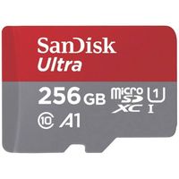 Carte microSDXC SanDisk microSDXC Ultra 256GB (A1/UHS-I/Cl.10/150MB/s) + Adapter Mobile 256 GB A1 Application Performan