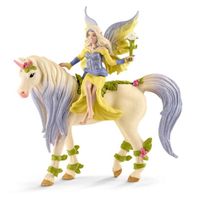 Fée Sera avec Figurine Licorne aux fleurs - Fée Sirène Magique et Fantastique et Jouet Licorne - Coffret de Jouets Idéal pour les