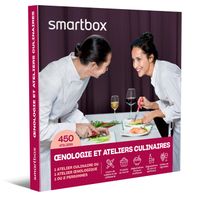 SMARTBOX - Coffret Cadeau - ŒNOLOGIE ET ATELIERS CULINAIRES - 450 délicieuses expériences : cours de cuisine, dégustations de vins,