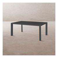 Table de repas en Aluminium Gris Anthracite 180 cm - NIHOA - L 180 x l 100 x H 75 cm