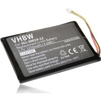 vhbw Li-Ion batterie 1250mAh pour système de navigation GPS Garmin Nüvi 1300, 1350, 1350T, 1370, 1370T, 1390, 1390T, 1490