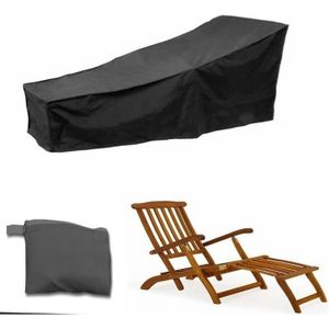 Housse De Protection Pour Chaise Longue Jardin – Imperméable, Anti-UV, Coupe-vent, Tissu Polyester 190T