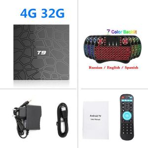 RÉCEPTEUR - DÉCODEUR   Ue Plug - 4G32G Backlit i8 - Boîtier Smart TV T9, 