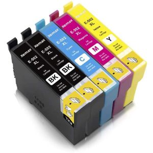 Epson 502 XL Noir et Couleurs - Pack 5 cartouches d'encre compatibles -  Premium Solution - k2print