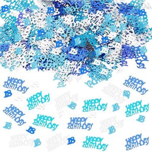 CONFETTIS Lot De 800 Confettis Pour 18 Ans - Bleu - Décorati