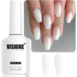 VERNIS A ONGLES Vernis Gel Semi Permanent Milky White, Vernis à On