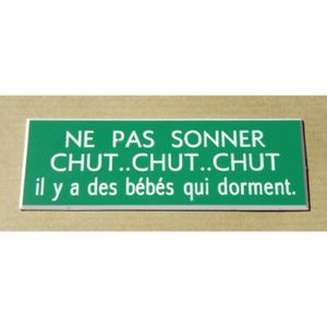 Plaque Signaletique Ne Pas Sonner Bebe Dort Cdiscount Plaque Signaletique Ne Pas Sonner Bebe Dort Cdiscount