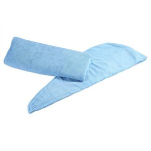 SORTIE DE BAIN Ensemble serviette de bain enveloppante et bonnet de séchage ATYHAO - Bleu - Polyester - Femme