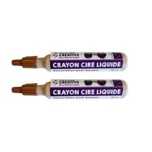 CRÉATION DE BOUGIE Crayons Cire Liquide pour Bougie Doré - Graine Creative on a tous du talent - Marqueur-Craie - Adulte