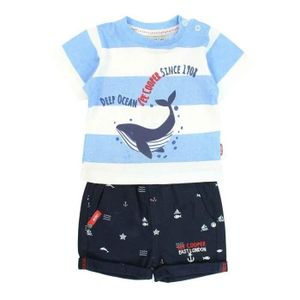 Ensemble Bodys Bébé Garçon Lee Cooper Bleu - 1 à 12 Mois - Neuf Avec étiquettes