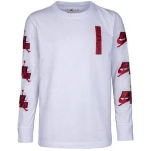 T-SHIRT MAILLOT DE SPORT T-shirt Nike Junior Jumpman Classics III HBR à manches longues blanc