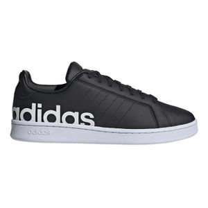 BASKET Baskets Homme - Adidas - Grand Court LTS - Noir - Synthétique - Lacets