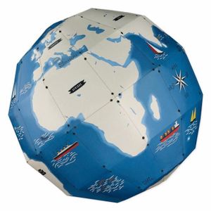 GLOBE TERRESTRE Kit créatif Globe à fabriquer 27 cm et stickers Pirouette Cacahouète
