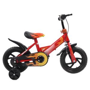 VÉLO ENFANT Pwshymi vélo pour enfants avec roue d'entraînement Vélo pour enfants 12 pouces roue en mousse cadre en acier à jouets draisienne