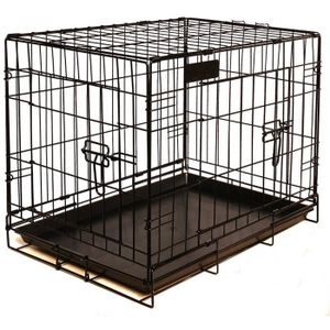 FEANDREA XXXL Cage pour Chien 122 x 76 x 81 cm 2 Portes Pliable et