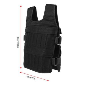 SAC DE FORCE - LEST Gilet Lesté 50 Kg de Musculation Ajustable Formation de poids Dispositif de sport BOH