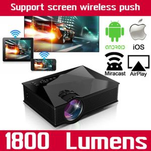 Vidéoprojecteur Smartphone Mobile WIFI Home cinéma HDMI USB LCD Vi