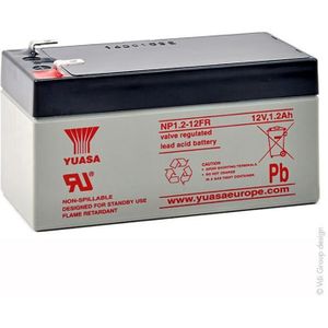 BATTERIE VÉHICULE Batterie plomb AGM NP1.2-12FR 12V 1.2Ah YUASA - Ba