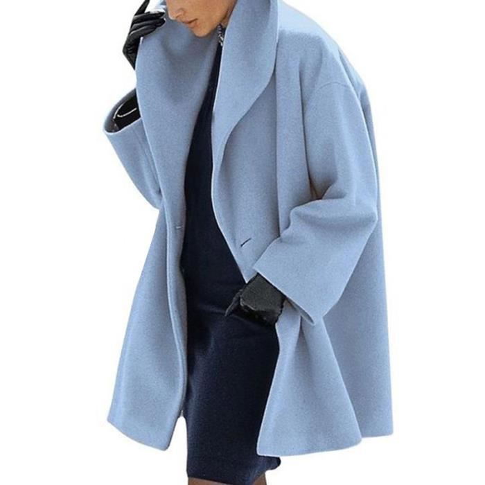 manteau femme hiver bleu