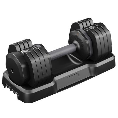 Haltères 2 En 1 Réglables - Haltères Libres 15 Kg - Barres Incluses Entrainement Musculaire Et Halterophilie Noir Rouge