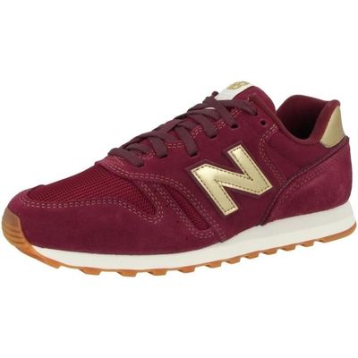 Basket New Balance WL 373 Femme Rouge Cuir Lacets Bordeaux Cdiscount Chaussures
