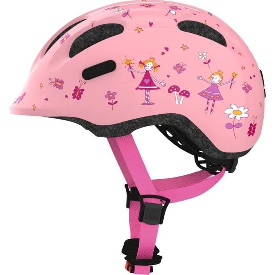 ABUS Casque de velo enfant Smiley 2.0 Rose Princess Rose Cdiscount Sport
