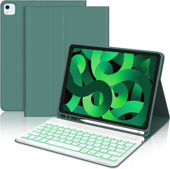 Coque Clavier Bluetooth AZERTY Pour IPad 9.7" - Compatible IPad 6/5, Air 2/1, Pro 9.7, Détachable - 1