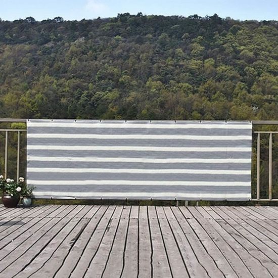 Voile D'Ombrage Rectangulaire Protection Solaire, Jardin, Balcon Et