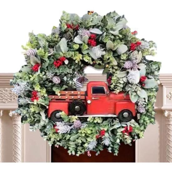 Livraison cadeau de Noël sur camion rouge | Vecteur Gratuite