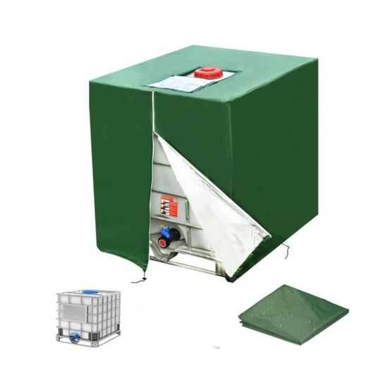 Housse Protection Cuve IBC 600L 120x80x100cm - Bâche Oxford 210D Réservoir Eau