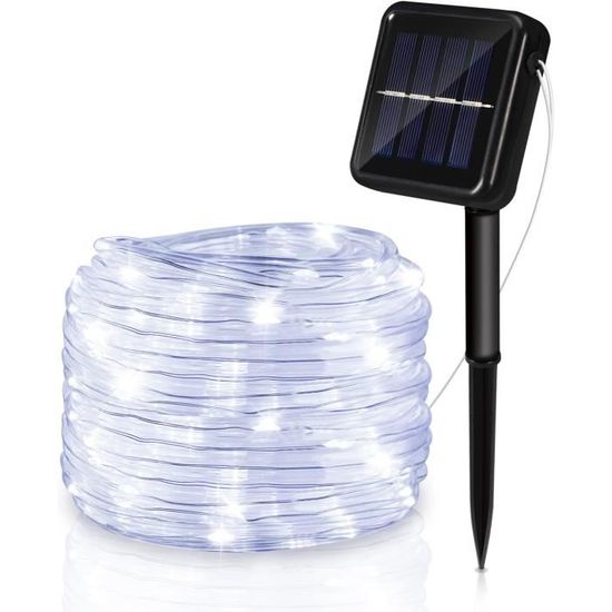 Tuyau LED Étanche 30m 220V Multicolore - Décoration Noël Jardin Maison, 8 Modes Lumière Avec Minuterie
