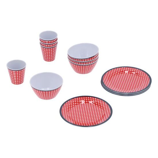 Gofunfun Service De Table 12 Pièces En Mélamine Incassable Pour