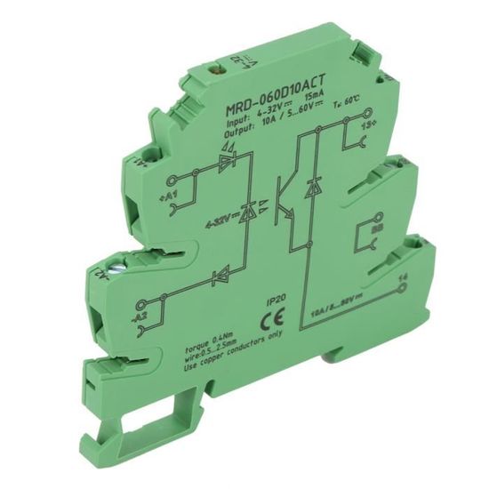Duokon Relais sur Rail DIN Solid State, Relais à Montage sur Rail
