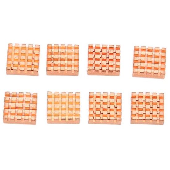 Lot De 2 Dissipateurs Thermiques En Cuivre Pour SSD M.2 NVMe 2280 - Refroidissement PC Portable/boîtier