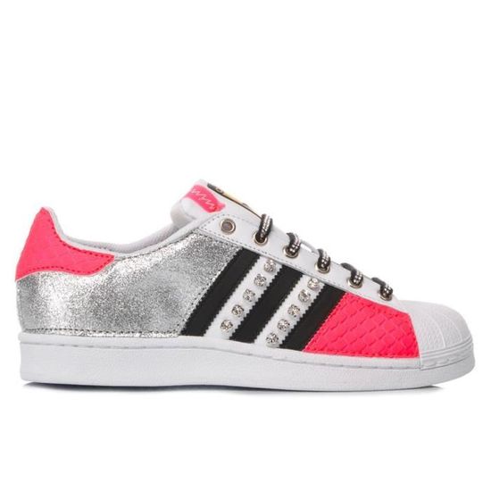 ADIDAS FEMME MIM1196 ARGENT CUIR BASKETS Gris Cdiscount Chaussures