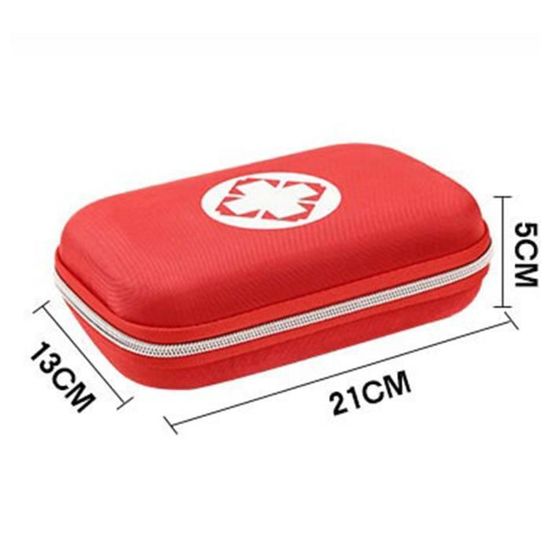 Trousse De Premiers Secours Vide Kexpery - Boîte étanche Rigide Pour Rangement Maison Et Camping, Rouge