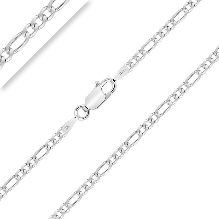 Chaîne argent homme maille figaro