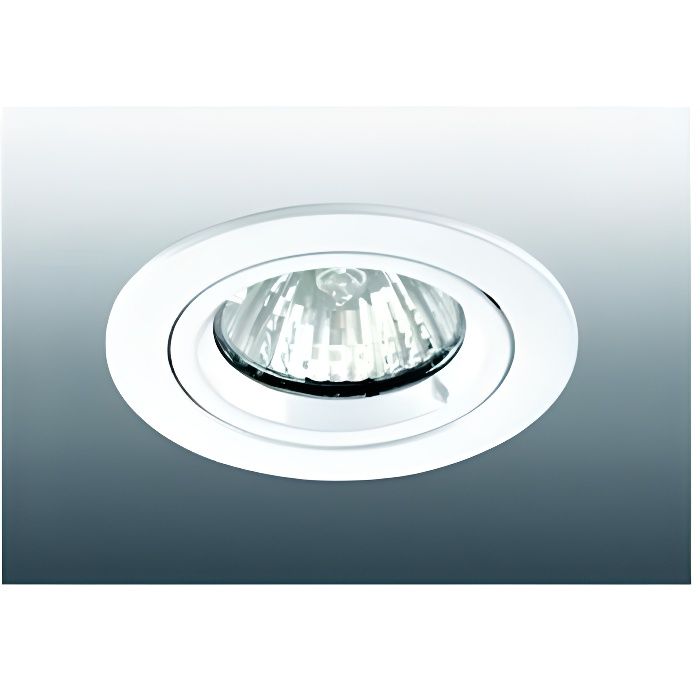 spot encastré rond fixe g5.3 aric speed 50 - 12 blanc