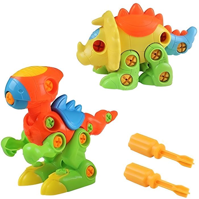 Dinosaures Enfant Jouet de Construction Puzzle Jeu à Assemblage et Démontage pour Garcon Fille 3 4 5 6 Ans 88718