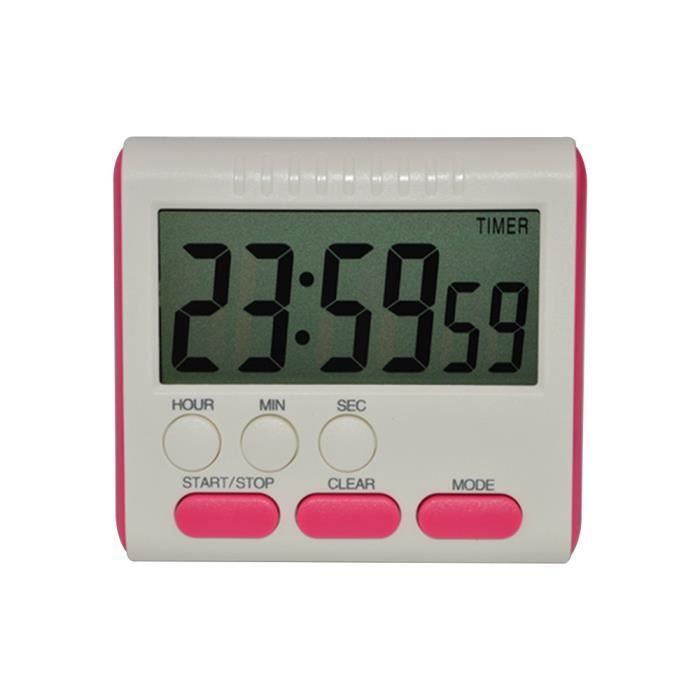 Grand écran LCD magnétique Alarme numérique Minuteur Count Up Down Horloge 24 heures ocf10269