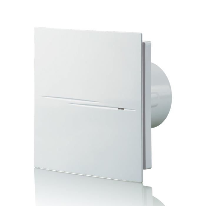 Blauberg UK Style 100 Silencieux 100 mm Standard Ventilateur d'extraction d'air – Blanc brillant
