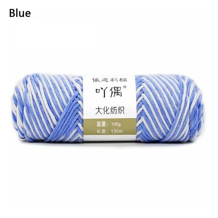 100g de barre de fil de coton de lait couture main bricolage écharpe ligne ménage chaud ke5240