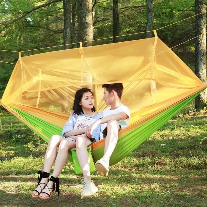 Fournitures de camping Ultraléger Voyage Camping hamac intégré moustiquaire et pochette de rangement CWY90531002A_SAN1611 Bo98587