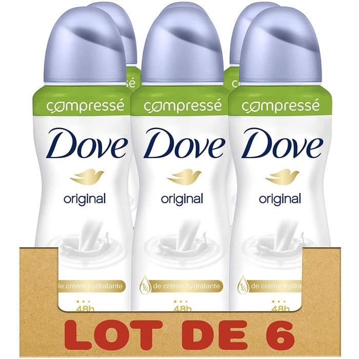 Déodorants et anti-transpirants Dove Original Déodorant Femme Spray Compressé Anti-Transpirant, Efficace 48h Anti-Irrita 73794