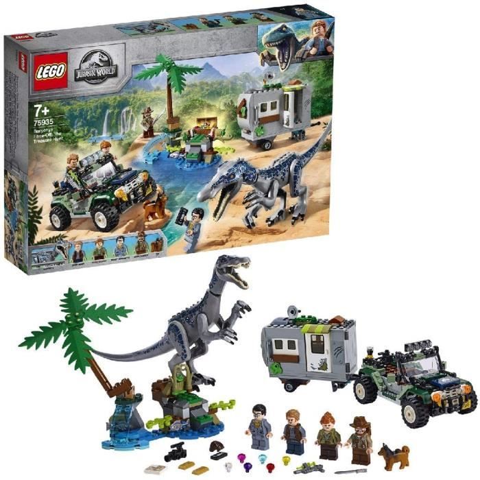 Jeux de construction LEGO®-Jurassic World™ L’affrontement du baryonyx la chasse au trésor Jouets Dinosaure 7 Ans et Plus 52574