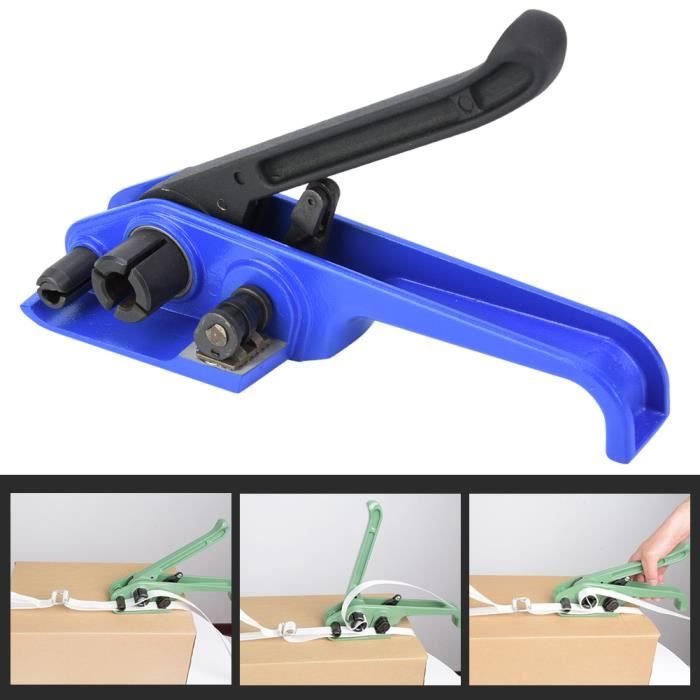 Tendeur Ceintures Cerclage Outil D'emballage Machine Bleu Manuel En Acier Sangle -PAI