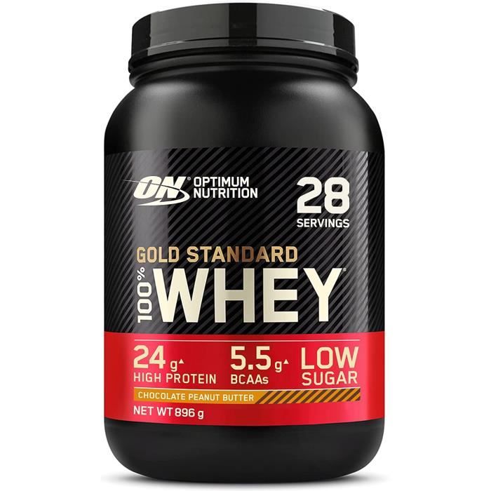 Gold Standard 100% Whey Protéine en Poudre avec Whey IsolateProteines Musculation Prise de MasseChocolat Beurre de Cacahuète2 380