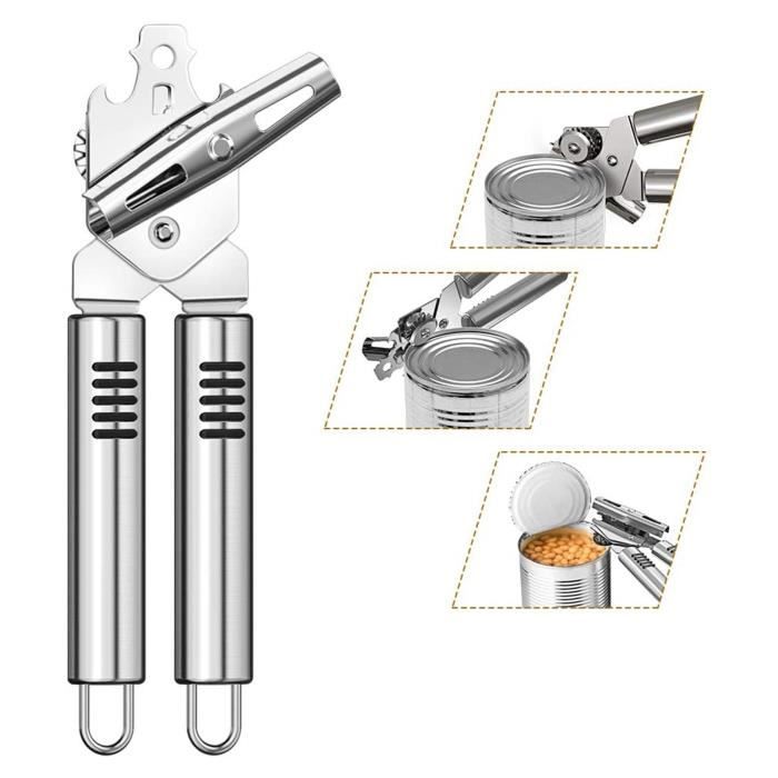 Ouvre-Boîte Manuel Multi En Acier Inoxydable Ouvre-Bouteille D'Aide À La Cuisine m8599