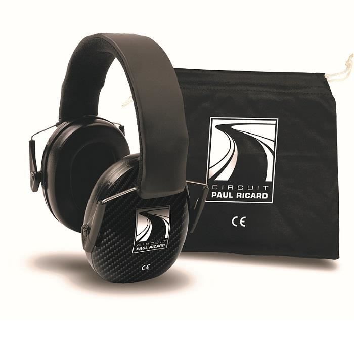 Casque anti bruit CIRCUIT PAUL RICARD 25 dB carbone